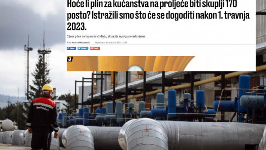 HRVATSKA U KANDŽAMA KRIZE Plin za domaćinstva poskupljuje za 170 posto!