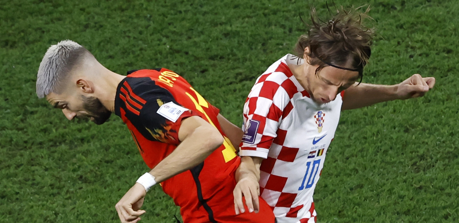 LUKAKU TRAGIČAR ZA BELGIJU Hrvati remizirali sa "crvenim  đavolima" i poslali ih kući, Maroko pobedio Kanadu i  ide dalje kao prvi u grupi