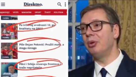 OVO JE RAZLIKA IZMEĐU VUČIĆA I TAJKUNSKIH MEDIJA Kad "orlovi" izgube, plaćenici pljuju - Vučić uz reprezentaciju i kad je teško! (VIDEO)