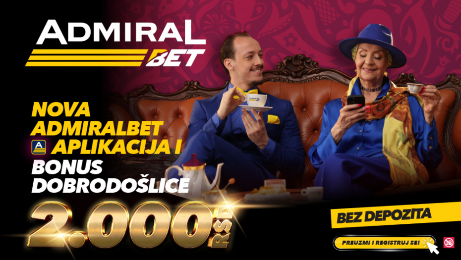 UDVOSTRUČEN BONUS DOBRODOŠLICE U ADMIRALBET-U