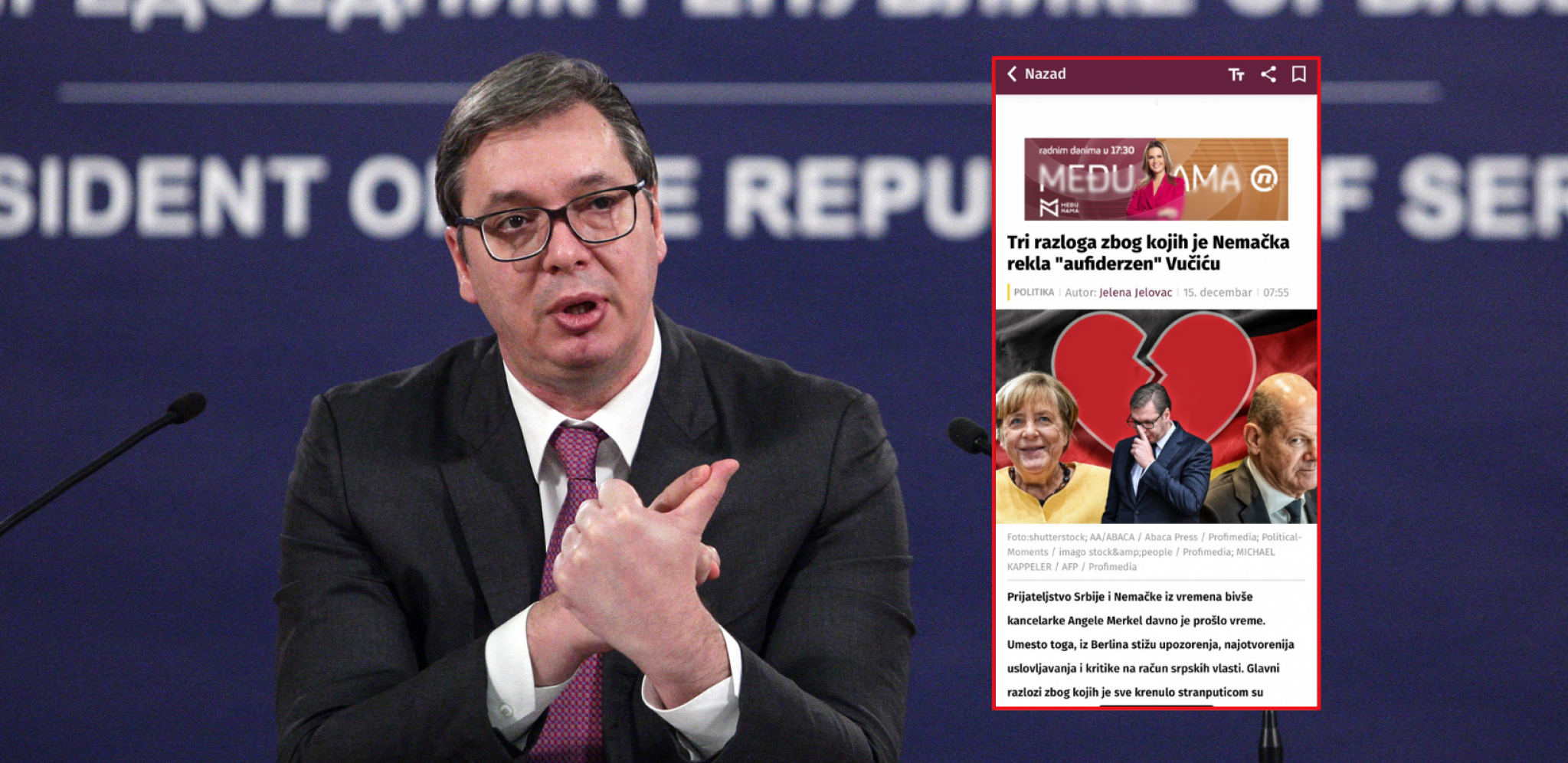 TAJKUN ŠOLAK NIJE SHVATIO! Vučiću je bitno šta narod Srbije kaže, uvek će raditi u interesu građana