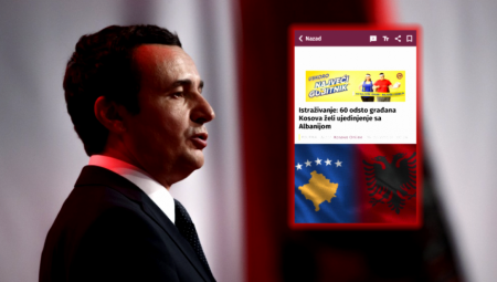 TAJKUNSKI MEDIJI NA STRANI KURTIJEVE BANDE "Nova S" promoviše ideju Velike Albanije!