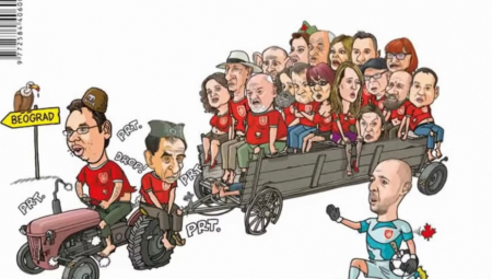 USTAŠKO KRVOŽEDNO LUDILO Na naslovnoj strani osvanula poruka Srbima: Srećan put, traktoristi! (FOTO)