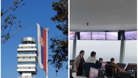 MEĐU DESET NAJVIŠIH NA SVETU! Beogradski aerodrom dobio NOVI TORANJ kontrole letenja (FOTO)