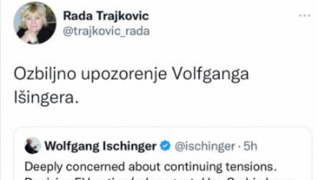 SAMO DA JE PRTOV SRBIJE! Rada Trajković ponovo podržala napad na našu zemlju i narod!