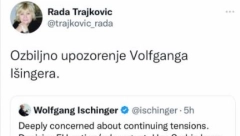 SAMO DA JE PRTOV SRBIJE! Rada Trajković ponovo podržala napad na našu zemlju i narod!