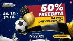 „LIGE PETICE“ I PRAZNIČNI PLJUSAK FREEBETA U ADMIRALBETU