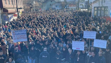 NEKOLIKO HILJADA SRBA IZ SVIH DELOVA KiM NA PROTESTU U ŠTRPCU: Kurti, decu ti nećemo oprostiti!