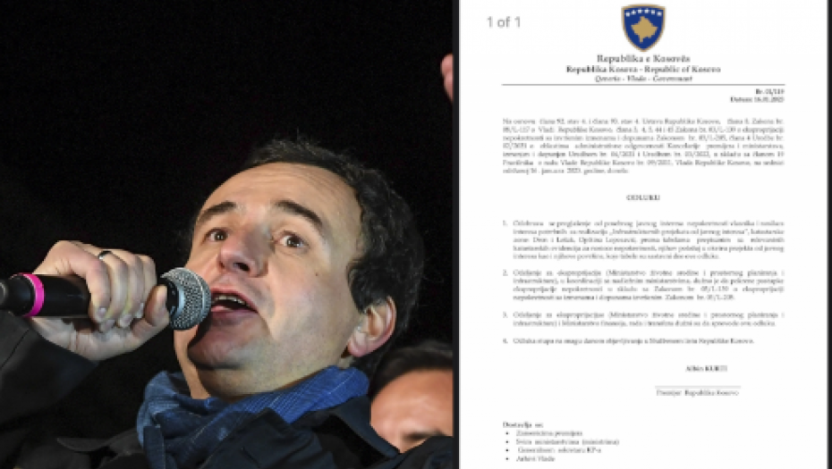 OTIMAJU SRPSKU ZEMLJU U LEPOSAVIĆU Ovo je sramni dokument sa potpisom teroriste Kurtija! (FOTO)