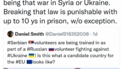 "JOŠ JEDAN PRIMER PROPAGANDE PROTIV SRBIJE" Srbija zabranjuje građanima da učestvuju u sukobima u svetu!