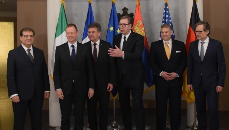 USLEDIĆE RAZGOVOR Specijalni izaslanici stigli kod Vučića (FOTO)