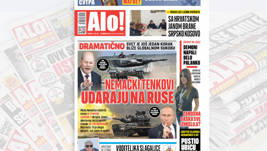 Dramatično, svet još jedan korak bliže globalnom sukobu: Nemački tenkovi udaraju na Ruse!