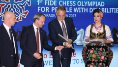ŠAHOVSKA ISTORIJA SE ISPISUJE U PRESTONICI SRBIJE U Beogradu otvorena prva FIDE šahovska Olimpijada za osobe sa invaliditetom, ministar Gajić poručuje: Ukazana nam je velika čast (VIDEO)