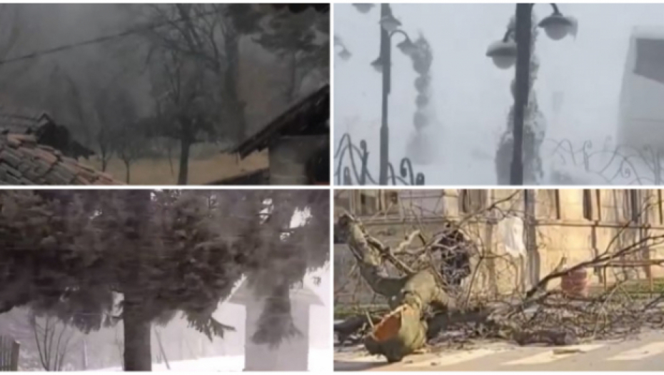 OLUJNO NEVREME PRAVI KARAMBOL PO SRBIJI Leteli krovovi s kuća, iščupano drveče, padaju kiša, grad i sneg (FOTO/VIDEO)