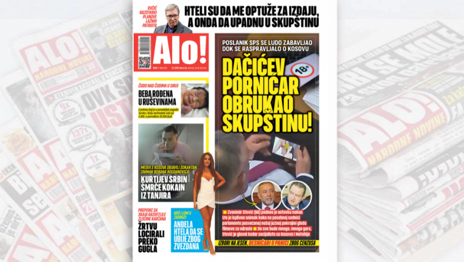 DAČIĆEV PORNIĆAR OBRUKAO SKUPŠTINU! Poslanik SPS se ludo zabavljao dok se raspravljalo o Kosovu i Metohiji