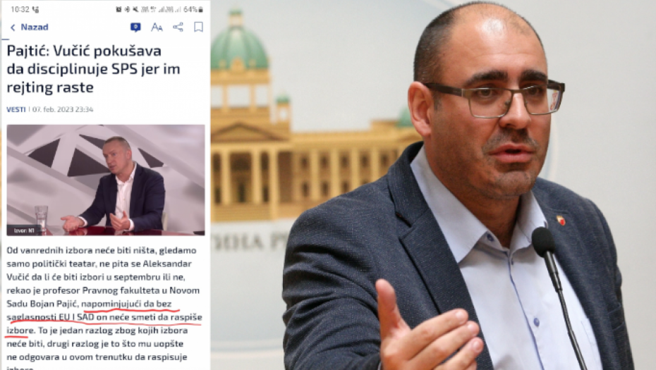 ĐUKA NOKAUTIRAO PAJTIĆA Odvratno je što uzdiže SPS, za njega je život beskičmenjaka nešto normalno!