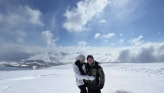 SNEŽNA IDILA Đani odveo Slađu na Krov Srbije (FOTO)