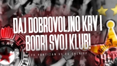 DONIRAJ KRV I BESPLATNO GLEDAJ PARTIZAN - ŠERIF Sjajna akcija crno-belih pred revanš sa Moldavcima
