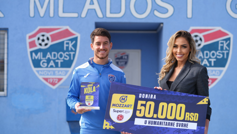 MOZZART I KRISTIJAN DAL BELO ZA LEČENJE MALOG MATIJE: Najbolji igrač 21. kola Mozzart Bet Superlige donirao 50.000 dinara