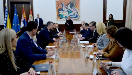 NADAM SE DA ĆEMO U BUDUĆNOSTI DOBRO SARAĐIVATI! Vučić se sastao sa Konakovićem (FOTO)