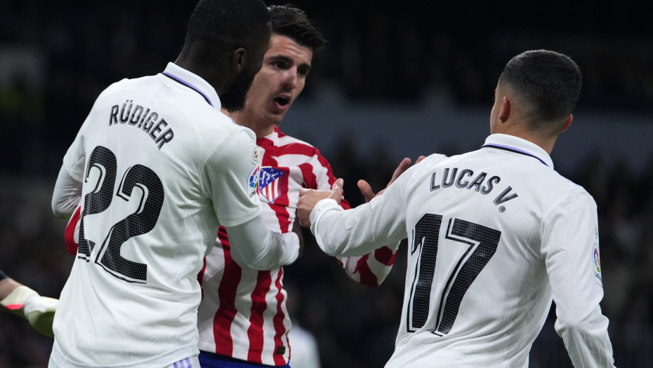 MADRIDSKI DERBI PO MERI BARSELONE Atletiko poveo sa igračem manje, Realov klinac sprečio poraz