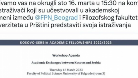NOŽ U LEĐA SOPSTVENOJ DRŽAVI Fakultet političkih nauka priznao Kosovo!