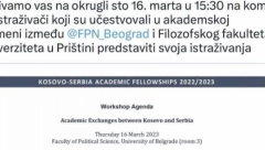 NOŽ U LEĐA SOPSTVENOJ DRŽAVI Fakultet političkih nauka priznao Kosovo!