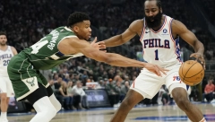 PRŠTALO NA SVE STRANE U DERBIJU Harden i Embid bacili na kolena Janisa