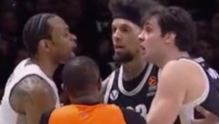 HAOS NASTAO NA KRAJU MEČA Teodosić i Panter u klinču (VIDEO)
