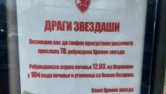 STANICE POSTALE "OTVORENO PISMO" Ovako Zvezda zove navijače na proslavu rođendana (FOTO)