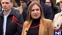 GOSPOĐA STAMENKOVSKI LEPI ETIKETE "VAZALA ZAPADA", A PORED NJE - MILOŠ FRANCUZ! Pogledajte ovaj "teatar apsurda" tzv. patriota (VIDEO)