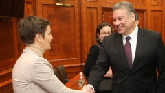 PREDSEDNICA VLADE JASNO ISTAKLA CILJEVE SRBIJE Premijerka Brnabić sastala se sa Eskobarom (FOTO)