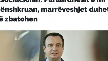 GLAVNA VEST U PRIŠTINI Kurti potvrdio Vučićeve reči: Moji prethodnici su potpisali, moramo formirati ZSO!