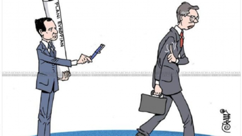 URNEBESNO Ovako je predsednik "odjavio" Kurtija! Aljbin: Izvoli olovku Vučić: Niste država! (FOTO)