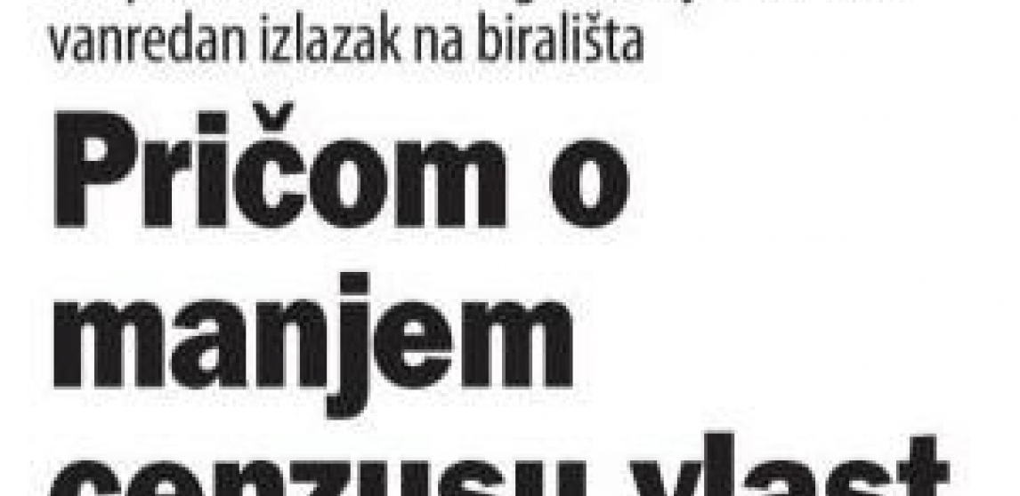 TREBA DA NAPIŠEM VEĆI, A ŽELIM DA BUDE MANJI! Tajkunski "Danas" u kandžama opozicione podsvesti!