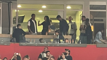 NOVAK PONOVO UZ PARTIZAN Đoković posetio košarkaše crno-belih (FOTO)