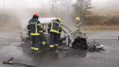 BACIO MOLOTOVLJEV KOKTEL I ODVEZAO SE Detalji eksplozije u Gornjem Milanovcu, kamera otkrila počinioca