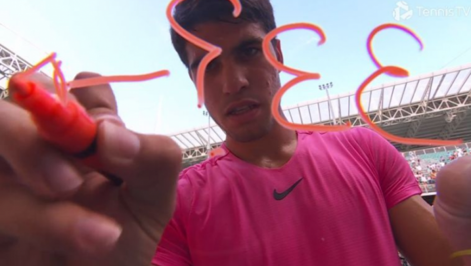 ŠTA MU SAD OVO ZNAČI? Alkaraz napisao misterioznu poruku - otkrivena tajna broja "33"