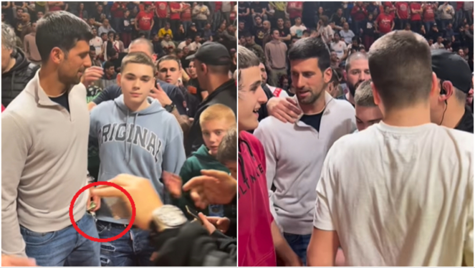 DETALJ KOJI JE MNOGIMA PROMAKAO Đoković čuo šta je jedan momak rekao i odmah izvadio i poklonio mu 100 evra (FOTO)