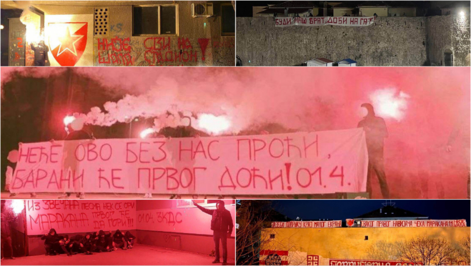 REGION SE DIGAO NA NOGE Budva, Zvečan, Sombor... svi imaju jednu poruku: Svi na "Marakanu" u subotu (FOTO)