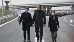 U PETOJ BRZINI Predsednik Srbije Aleksandar Vučić prisustvovao otvaranju deonice auto-puta Novi Beograd – Surčin - SRBIJA ŠAMPION EVROPE po izgradnji auto-puteva