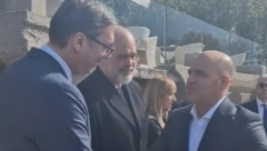 VUČIČ SE SASTAO SA RAMOM I KOVAČEVSKIM Posle sastanka, trojica lidera održaće zajedničku konferenciju za novinare