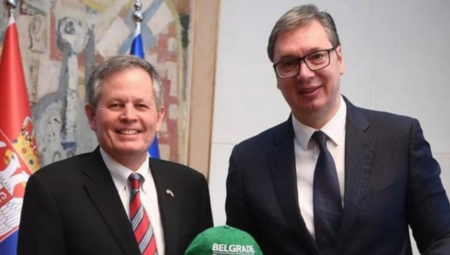PREDSEDNIK VUČIĆ SE SASTAO SA AMERIČKIM SENATOROM "On je iz Beograda, ali onog u Montani - Taj grad je dobio ime po Srbima" (FOTO)