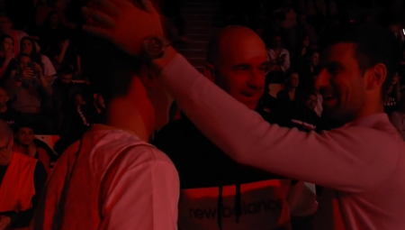 NIJE SAMO NOVAK Još jedan legendarni teniser gleda Partizan