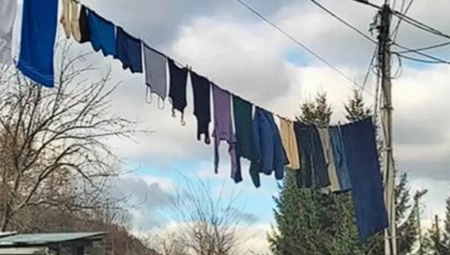 IMAMO SLIKU GODINE: U Bijelom Polju suše veš na 250 volti struje