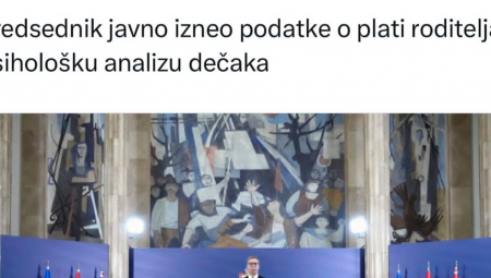 SKANDALOZNO PONAŠANJE TAJKUNSKIH MEDIJA Prvi otkrili identitet dečaka ubice, a sada pljuju po Vučiću što je izneo relevantne podatke