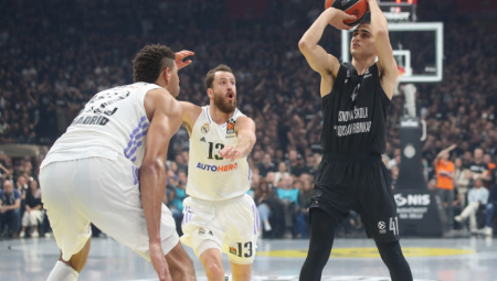 PARTIZANOV DŽELAT MVP Srušio crno-bele, pa dobio laskavo priznanje