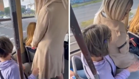 PLAVUŠA SELA NA BAKU, JER JE "BOLE NOGE"! Osvanuo šok snimak iz tramvaja na Novom Beogradu (VIDEO)