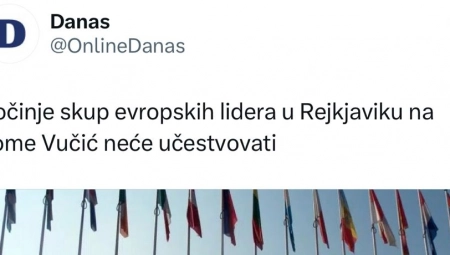 TAJKUNSKI BEDNICI Vučić otkazao učešće zbog tragedije, za "Danas" je to antievropska politika