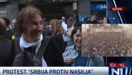 SRAMNO Napadaju patrijarha na "protestu protiv nasilja" (VIDEO)